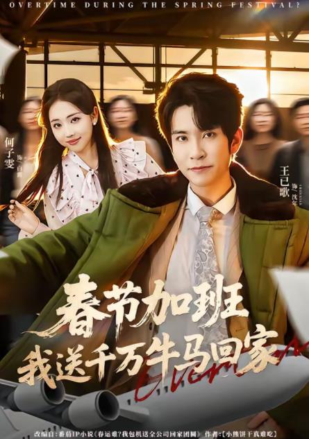 春节加班,我送千万牛马回家海报